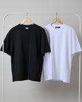Pack of two plain oversize drop shoulder t-shirts (white - black)