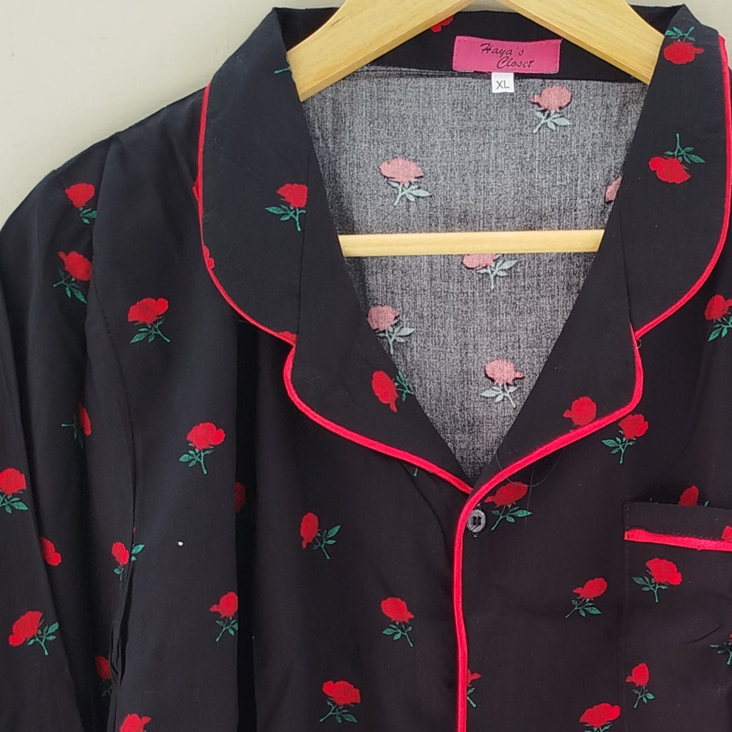 Tiny rose Pyjamas With Free Scurnchi.
