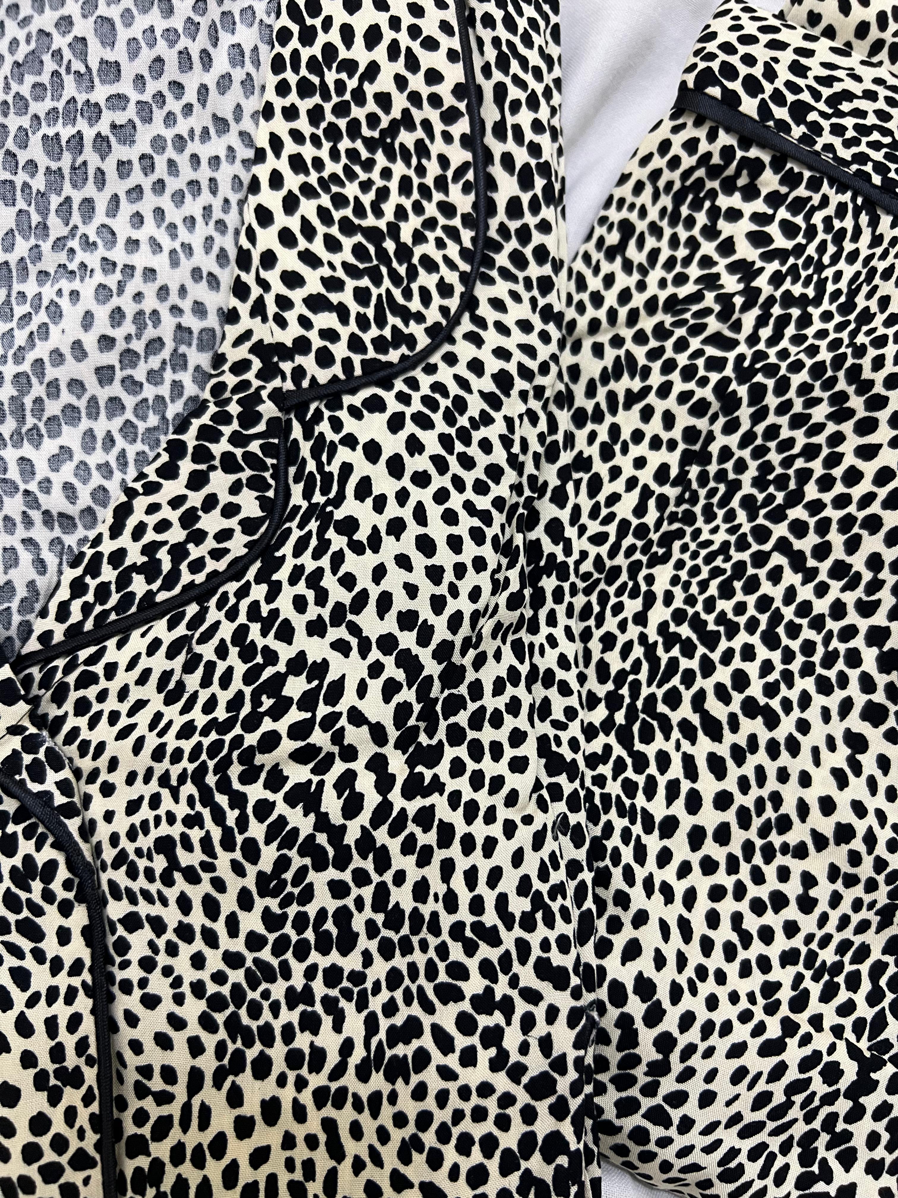 Cobra print summer linen pj suit